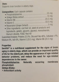 SEGMINISMART CEVA Animal Health D59010B Senilife Nutritional Supplement for Elderly Dogs- 30 capsules